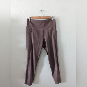 Athleta Salutation Stash Pocket leggings dusty pink